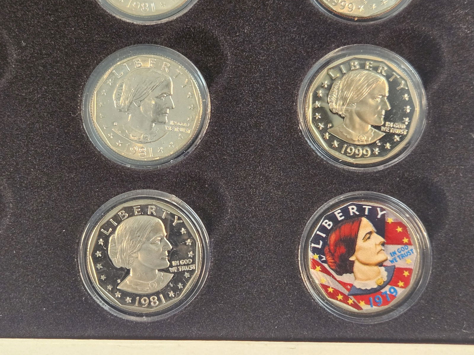 Susan B. Anthony Dollar Set - 5