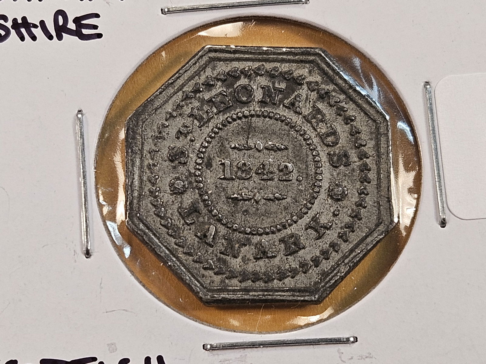 1842 Scottish Communion Token: Saint Leonard's 