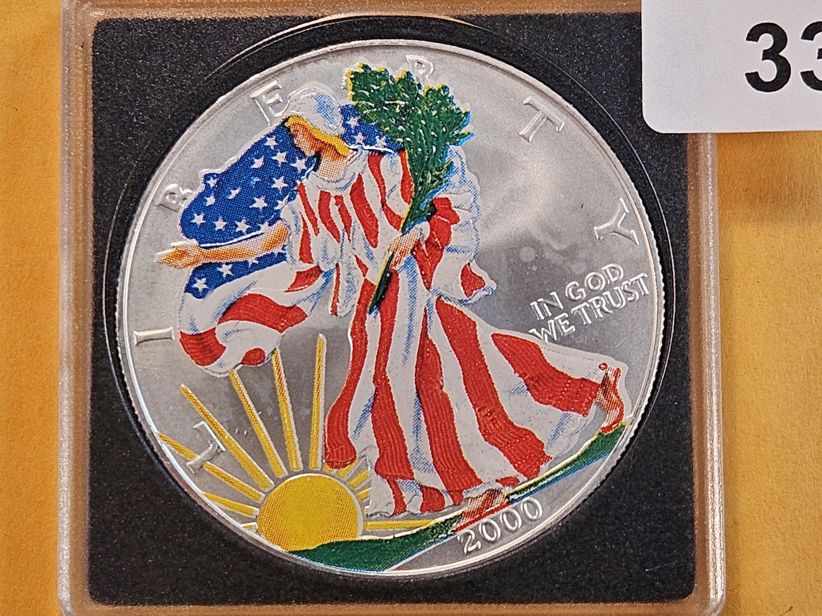 And last but not least, a GEM Brilliant Uncirculated Colorized 2000 American Silver Eagle (1 of 4)