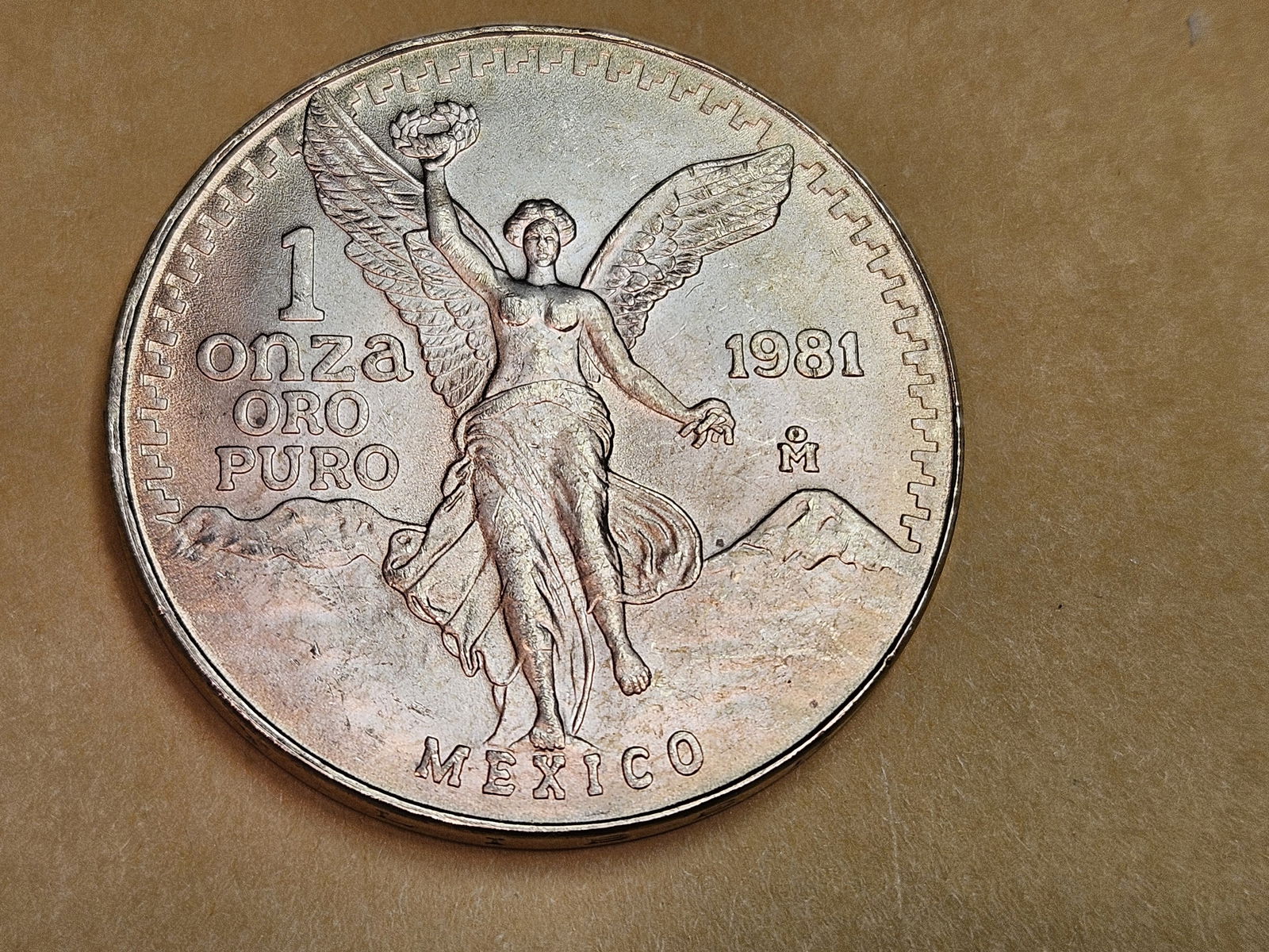 GOLD! GEM Brilliant Uncirculated 1981 Mexico Gold Onza - 3