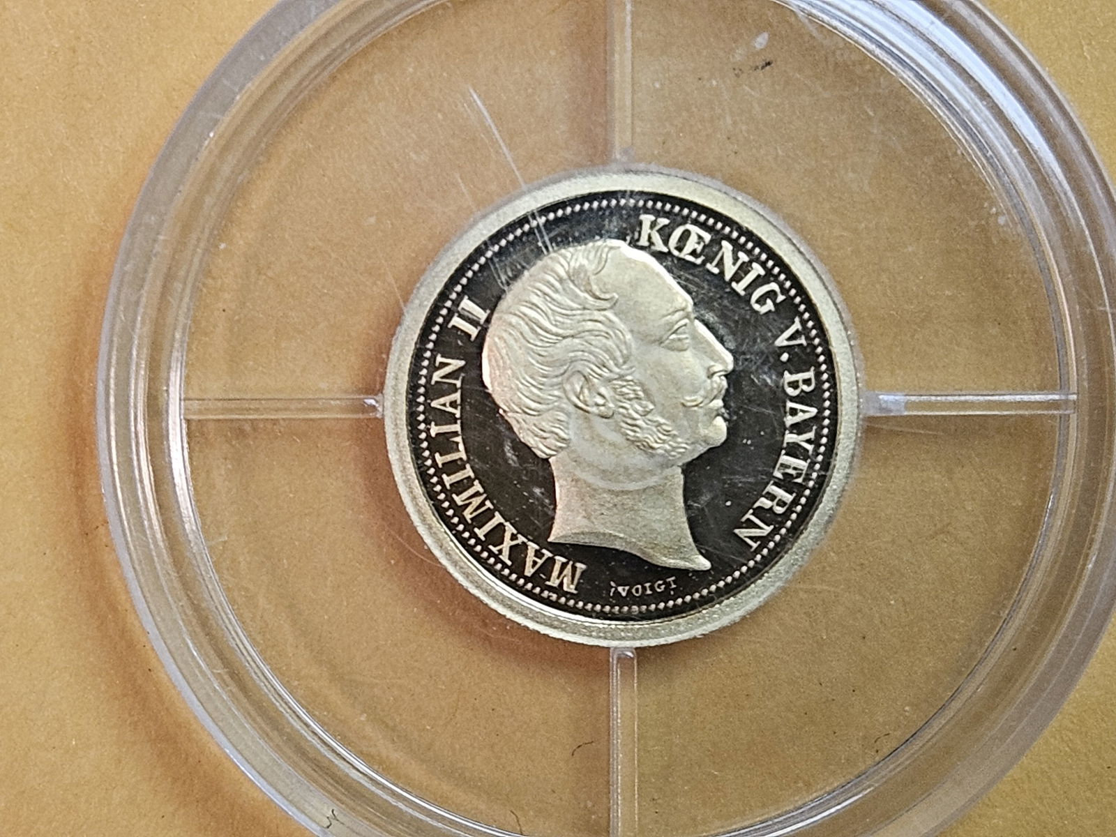 GOLD! GEM Proof Deep Cameo 1858 one krone COPY (1 of 5)