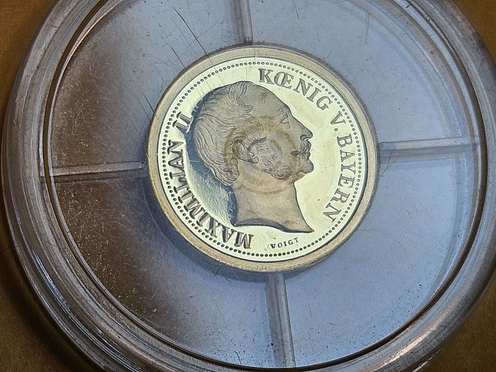 GOLD! GEM Proof Deep Cameo 1858 one krone COPY - 3