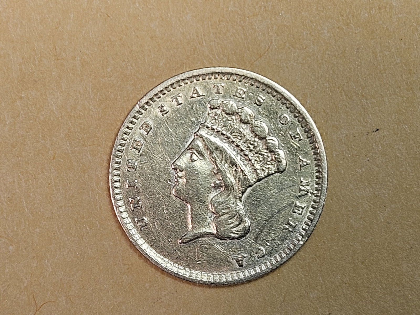 GOLD! 1856 Type 3 Gold Dollar (1 of 6)