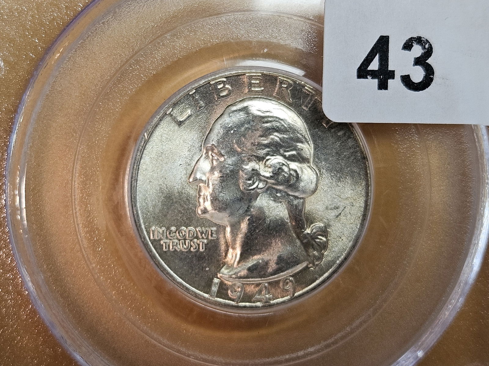 PCGS 1949-D Washington Quarter in Mint State 64 (1 of 3)