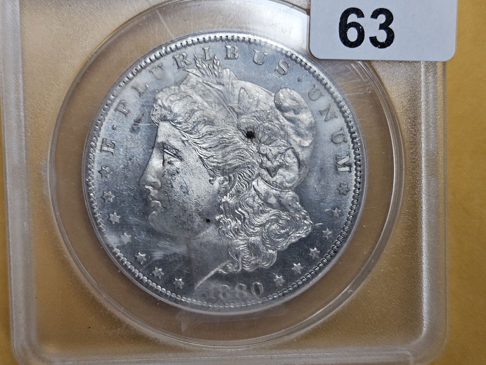 ANACS 1880-S Morgan Dollar in Mint State 62 (1 of 3)