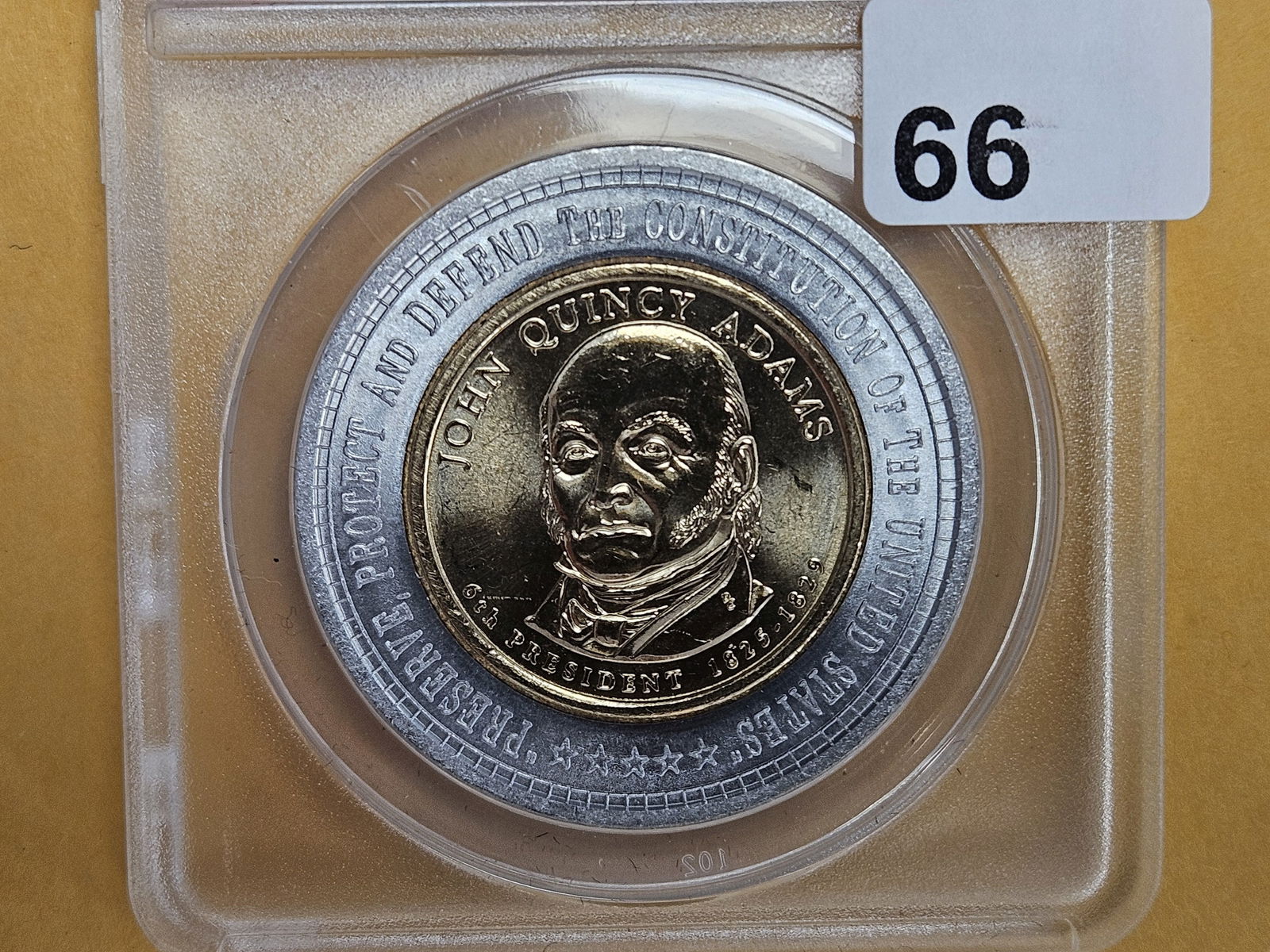 GEM! ANACS 2008-D Encased Presidential Dollar in Mint State 65 (1 of 3)
