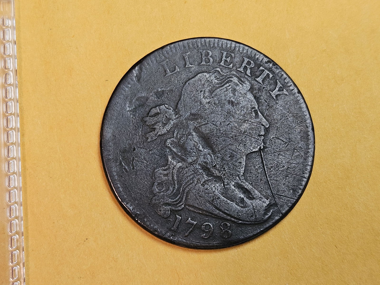 1798 Draped Bust Large Cent in Very Fine - details (1 of 5)