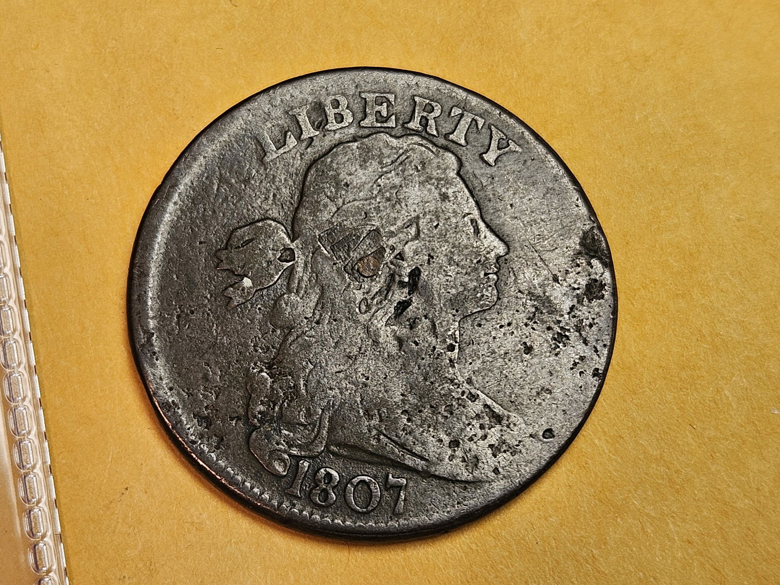 1807 Draped Bust Large Cent in Fine - details (1 of 5)
