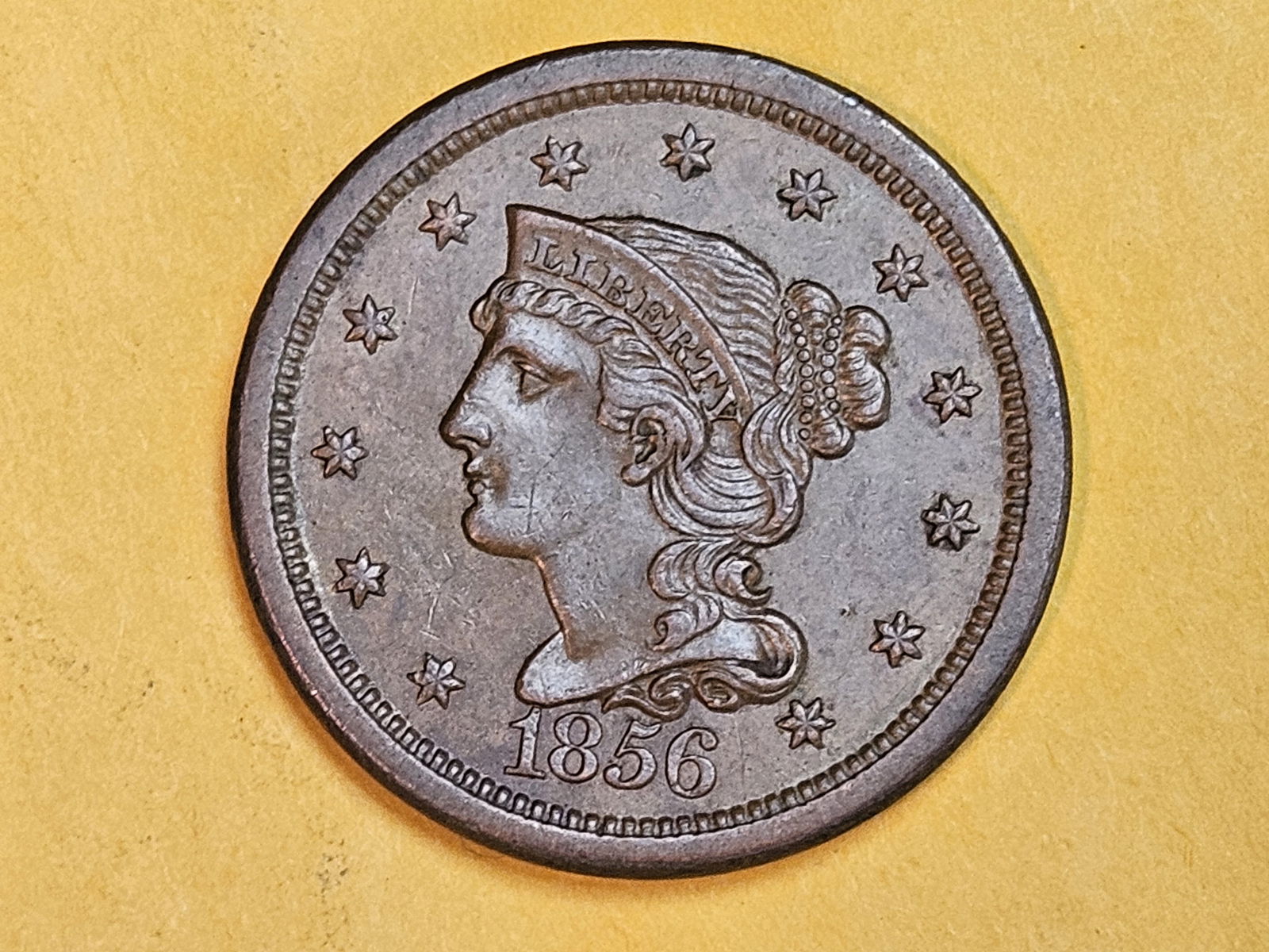 ** CHOICE UNCIRCULATED 1856 Braided Hair Large Cent (1 of 8)