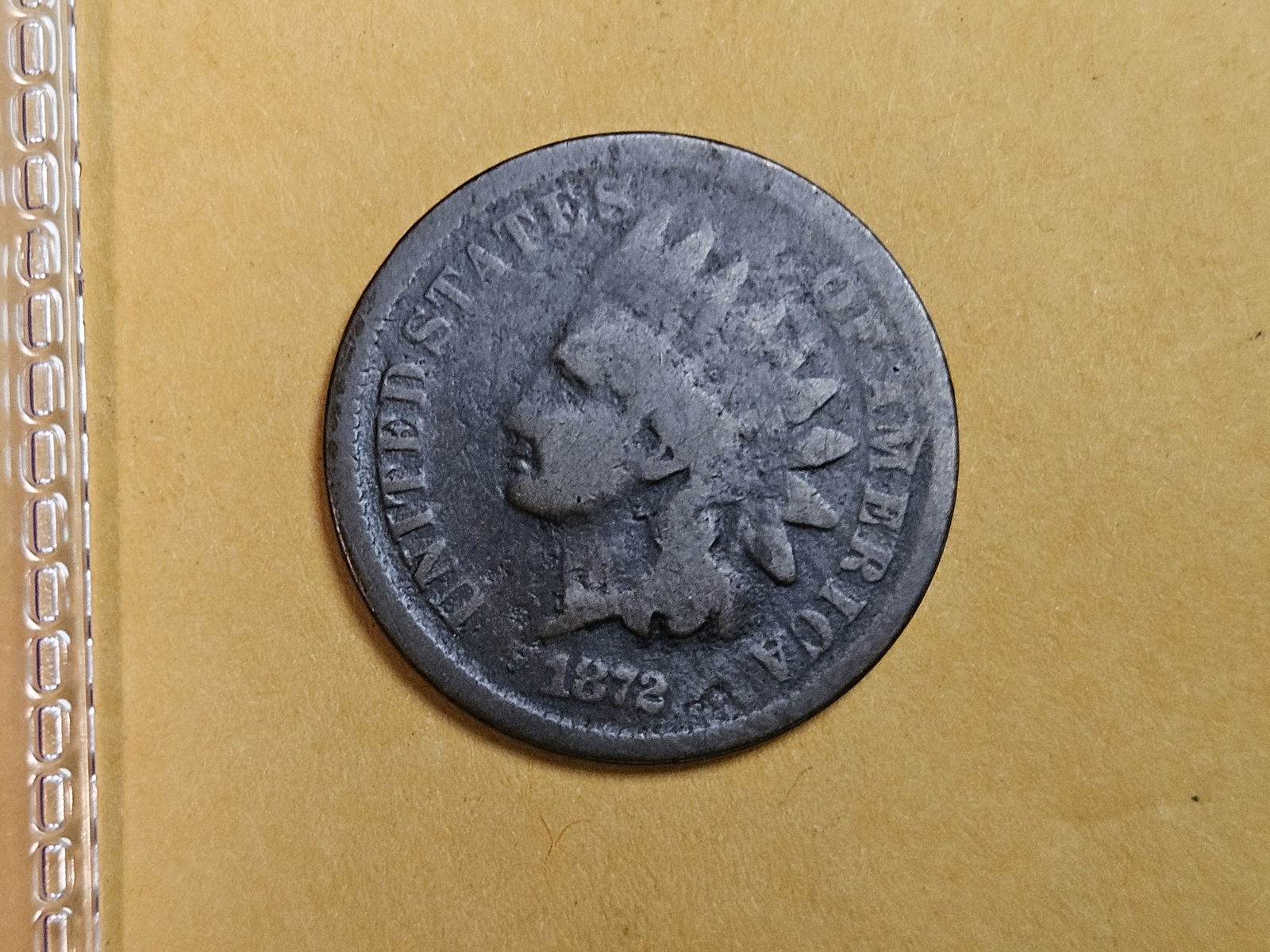 Semi-Key 1872 Indian Cent (1 of 3)