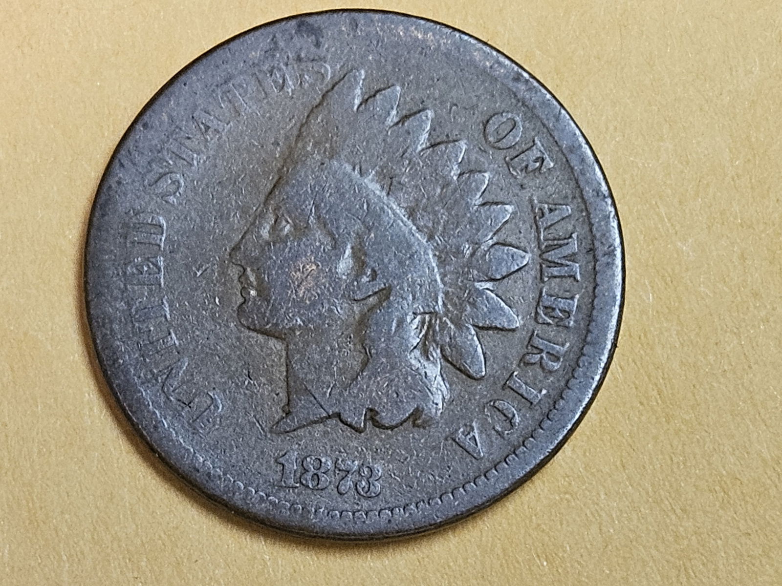 Better Date 1873 Indian Cent in Very Good (1 of 3)