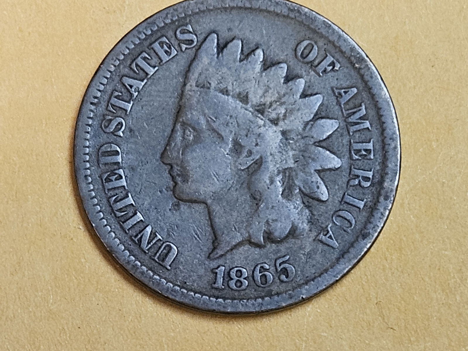 Better date 1865 Indian Cent (1 of 3)
