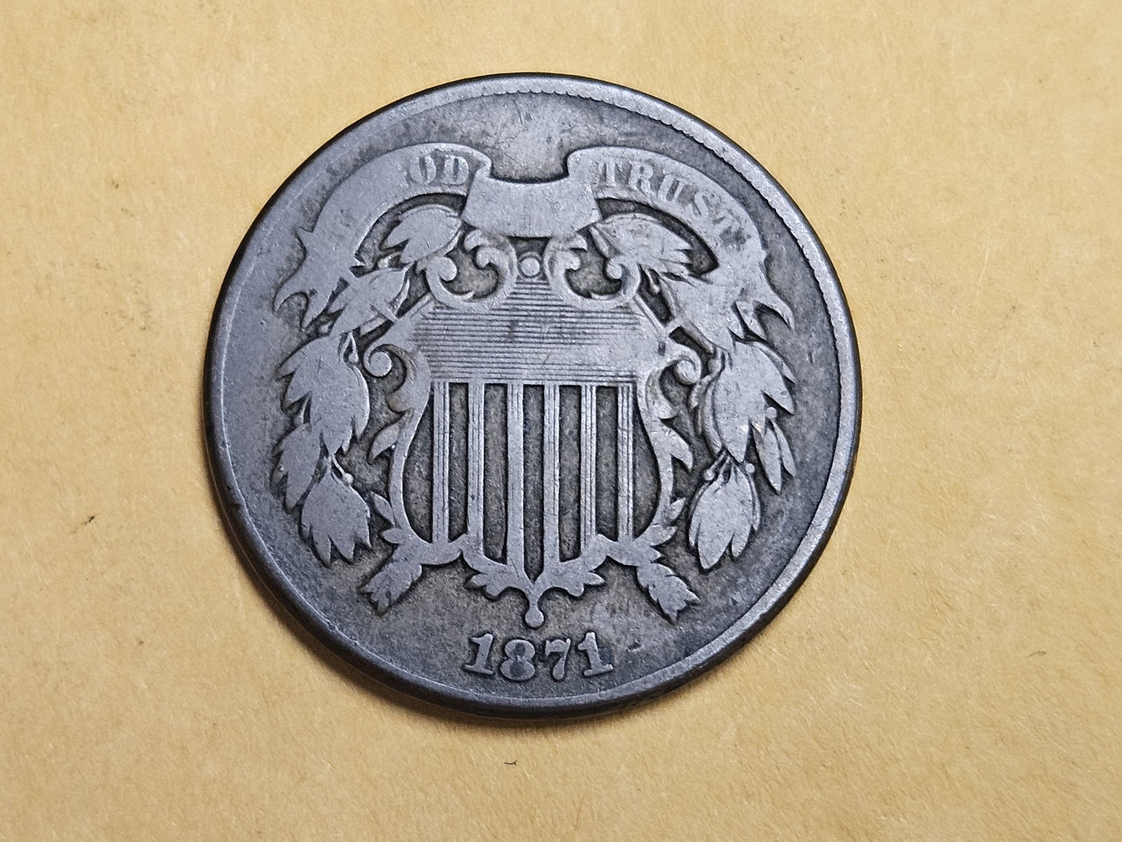 Better date 1871 Two Cent piece (1 of 3)