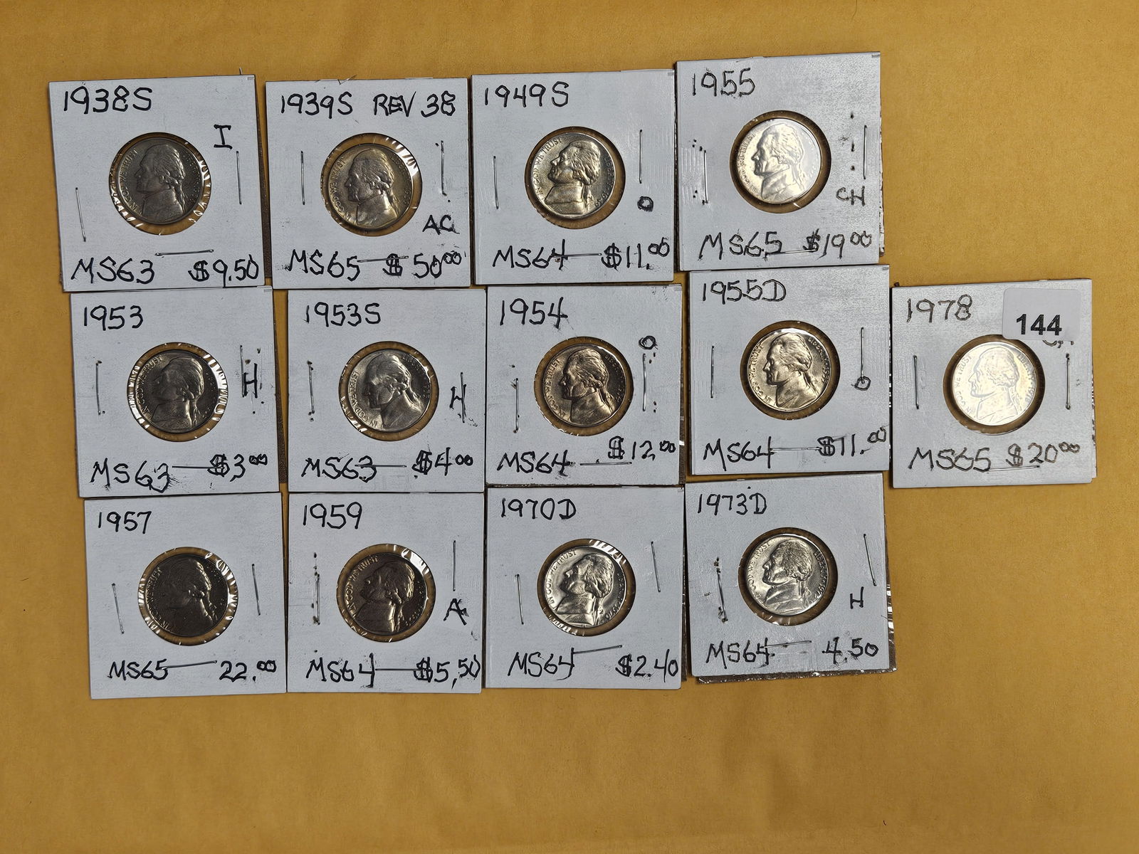 Thirteen Brilliant Uncirculated Jefferson Nickels (1 of 8)