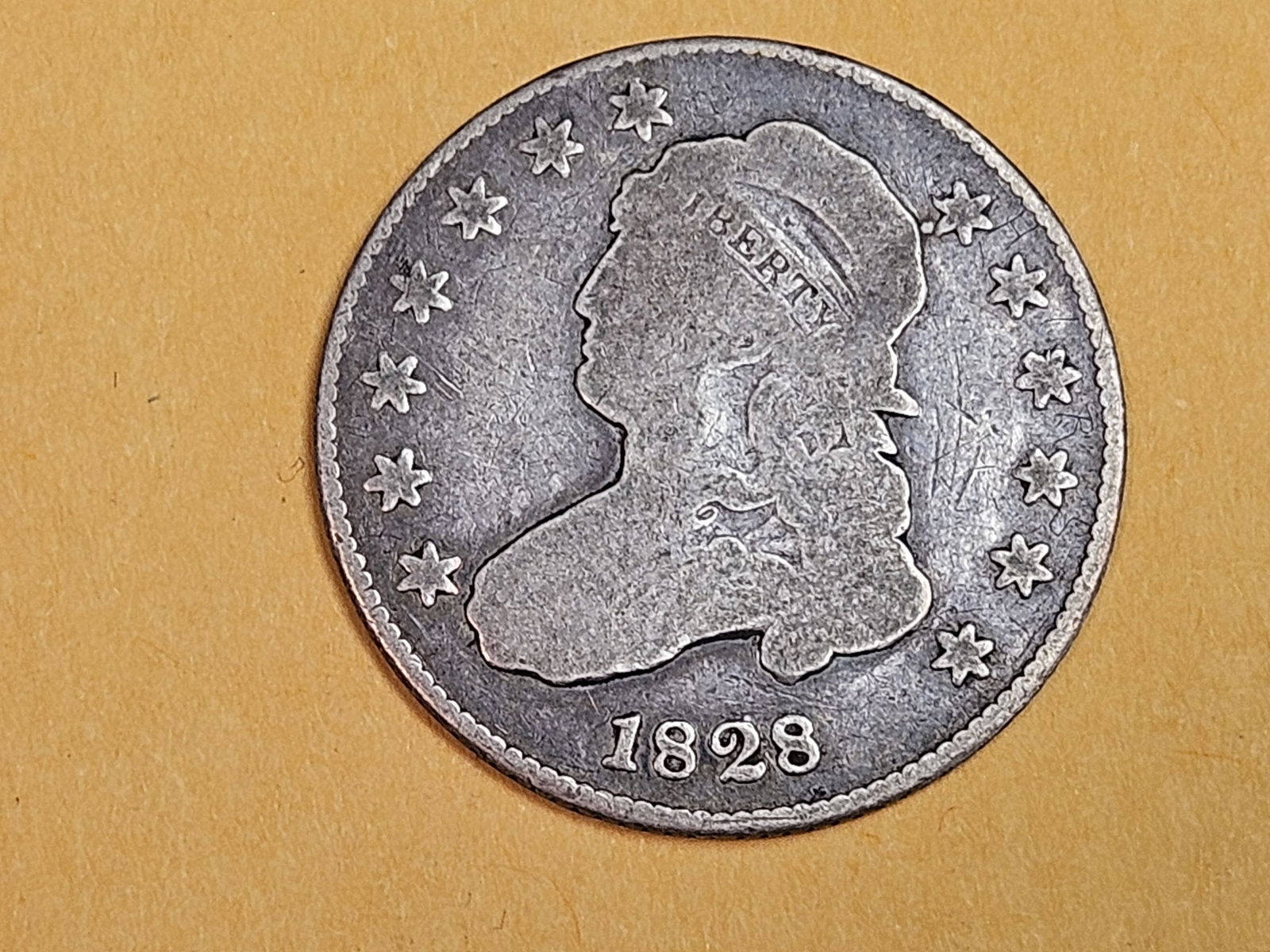 1828 Bust Quarter in Very Good (1 of 5)