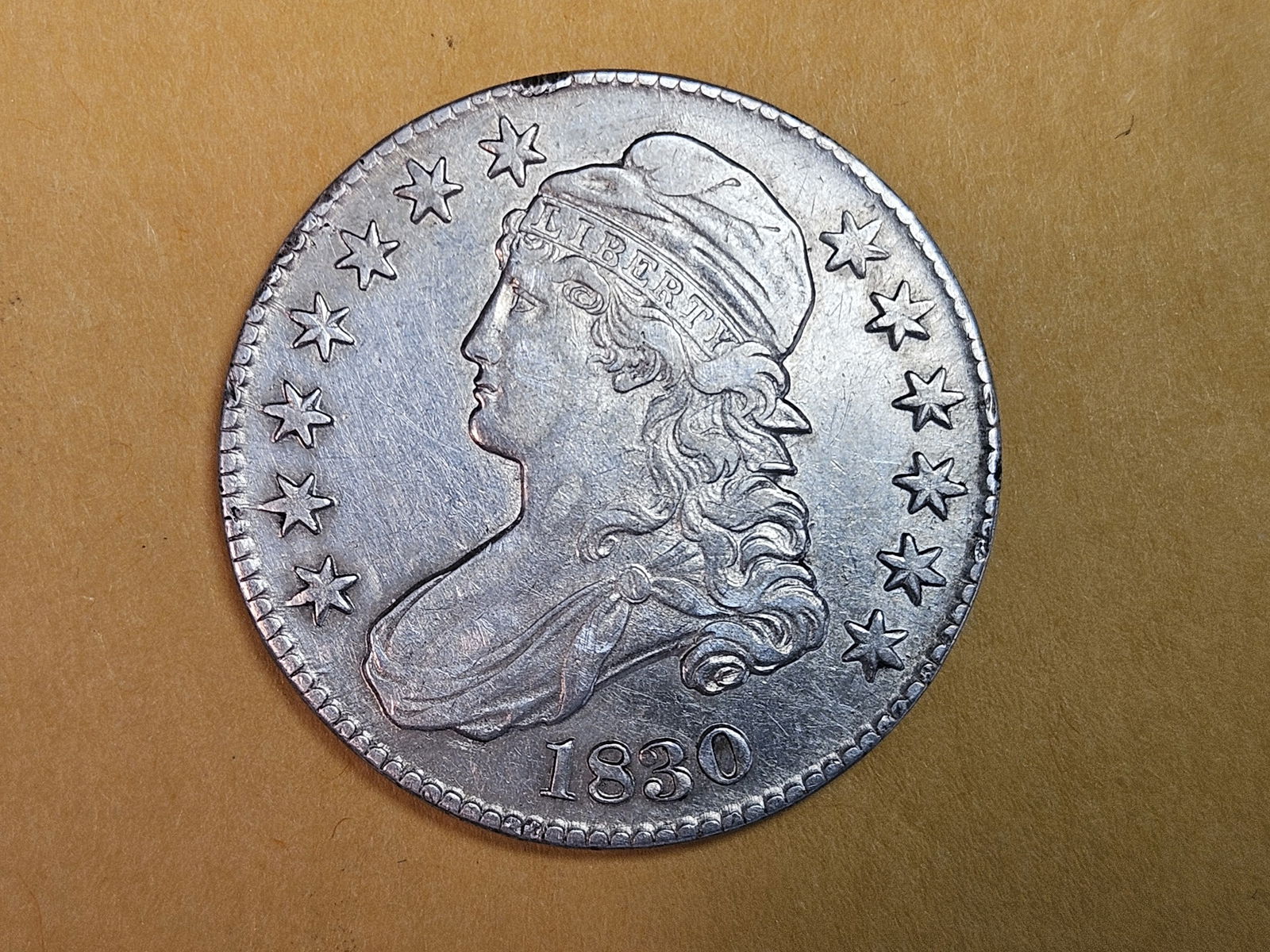1830 Capped Bust half dollar in Extra Fine plus (1 of 9)