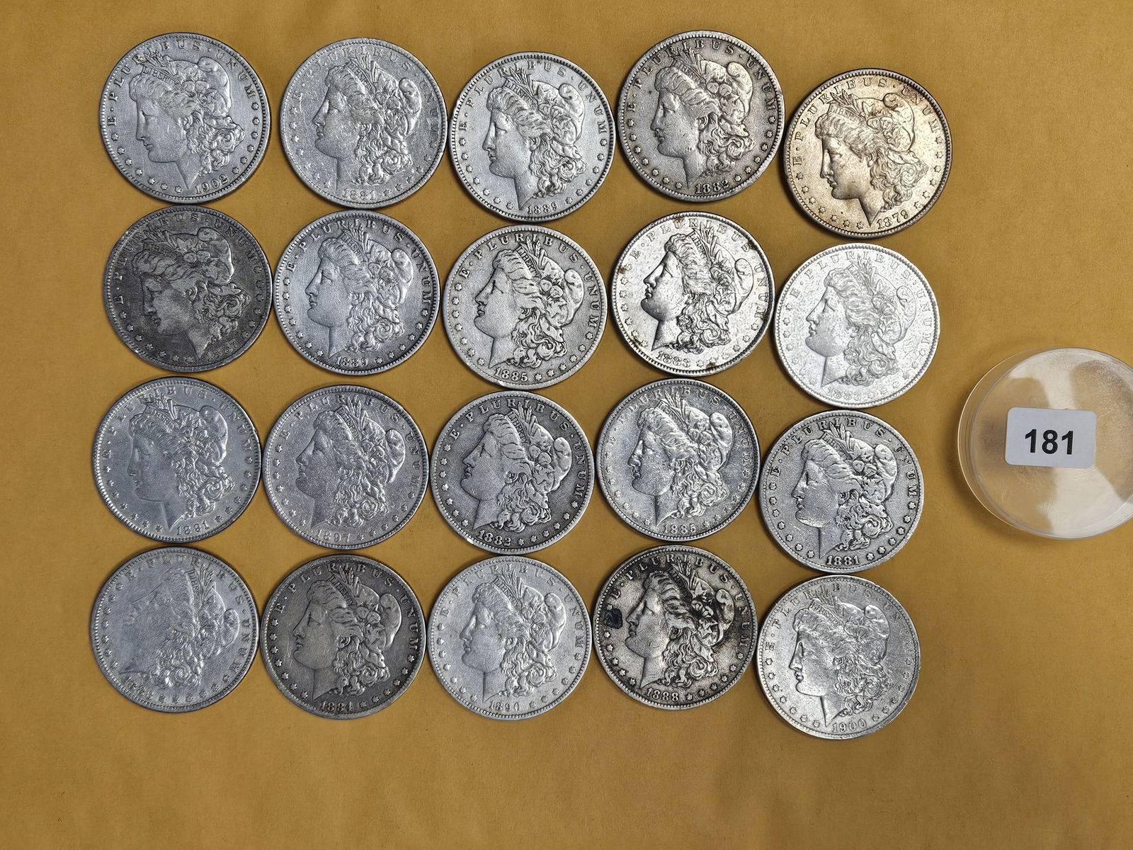 ** FULL ROLL ** Twenty Morgan Silver Dollars (1 of 6)
