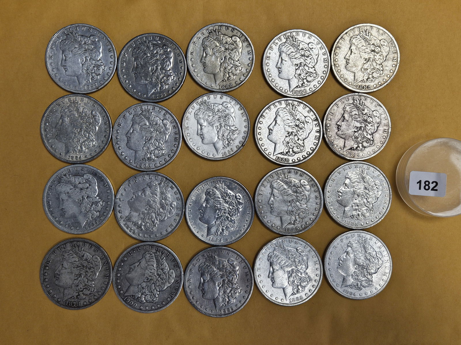 ** FULL ROLL ** Twenty Morgan Silver Dollars (1 of 6)