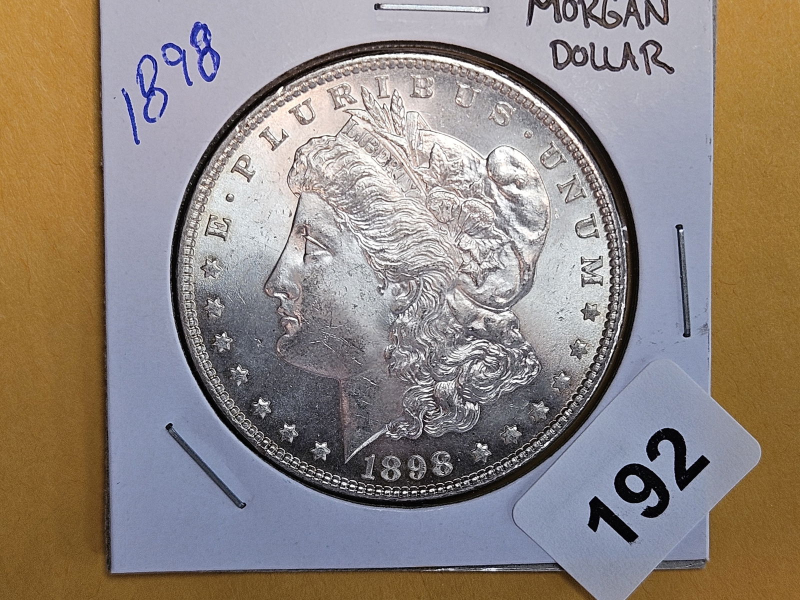 Very Choice Brilliant Uncirculated Plus 1898 Morgan Dollar (1 of 4)