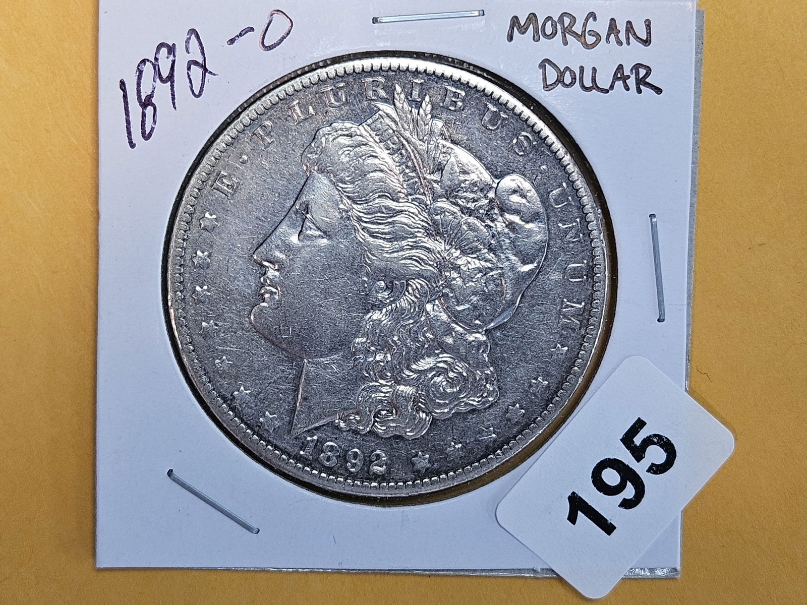Better 1892-O Morgan Dollar in About Uncirculated plus (1 of 4)