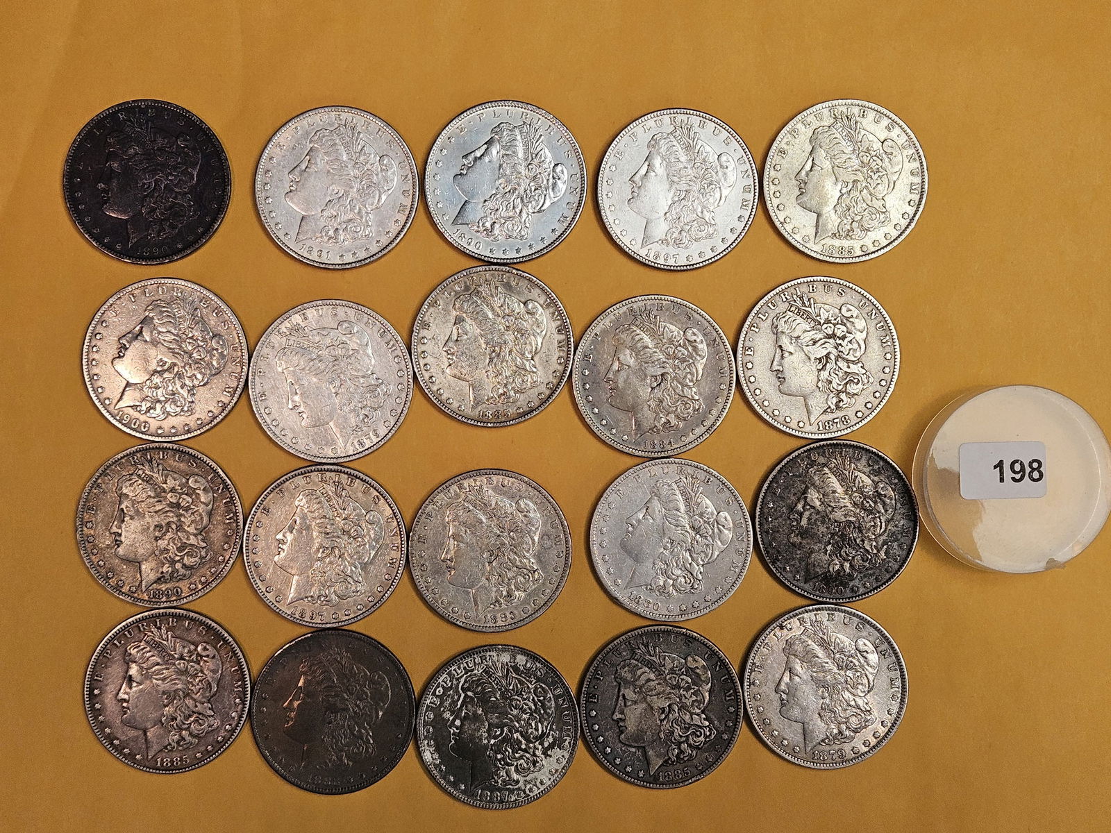 ** FULL ROLL ** Twenty Morgan Silver Dollars (1 of 7)
