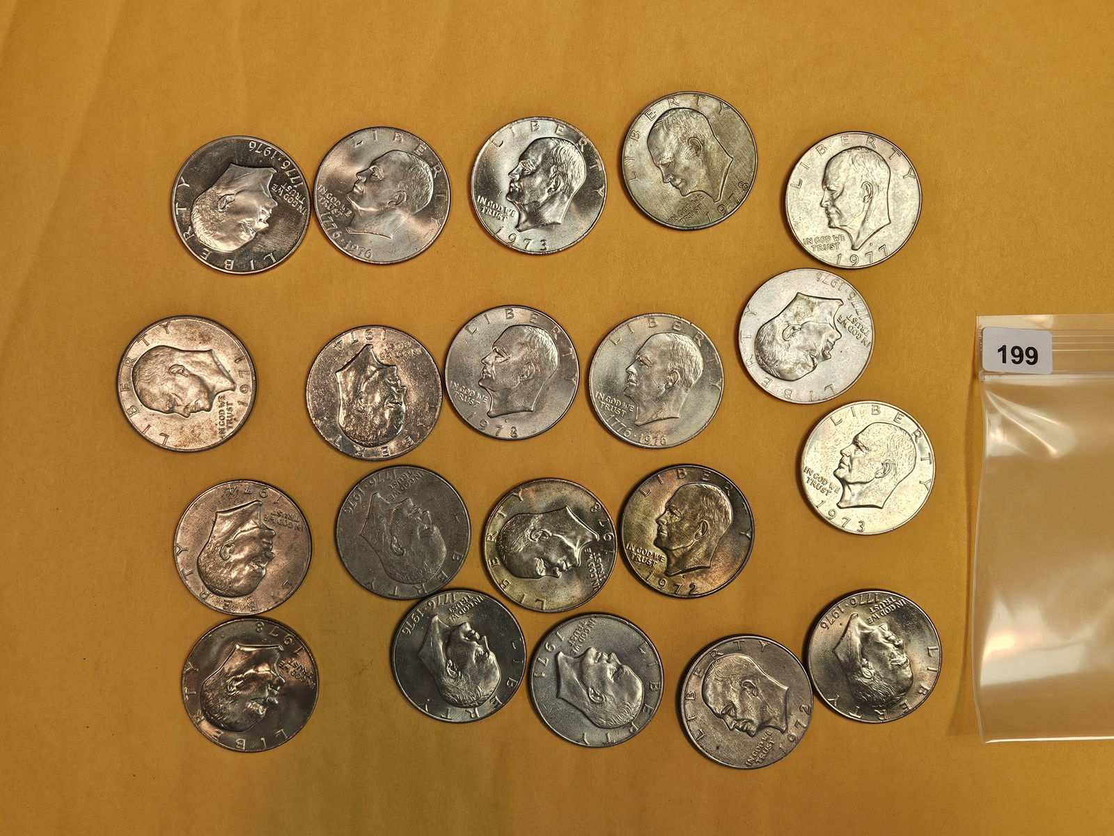 Twenty mixed Eisenhower Dollars (1 of 5)