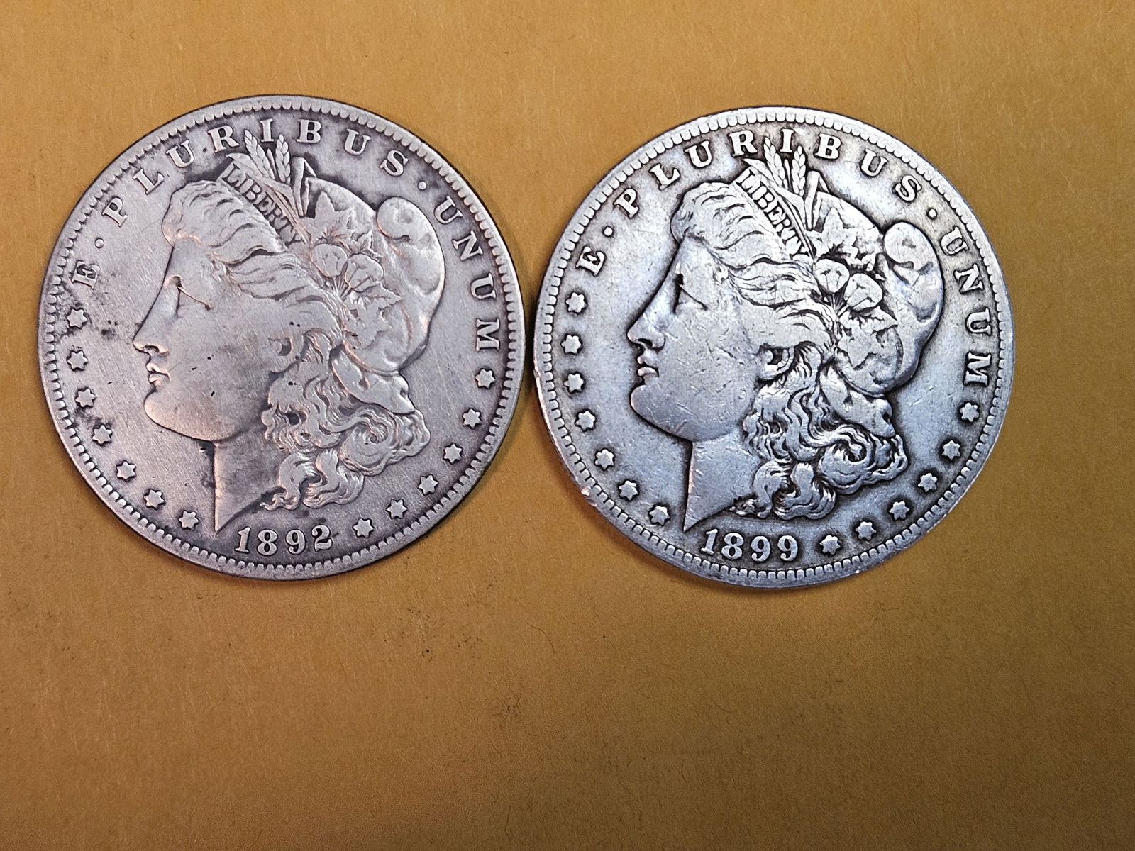 Two Better date Morgan Silver Dollars (1 of 3)