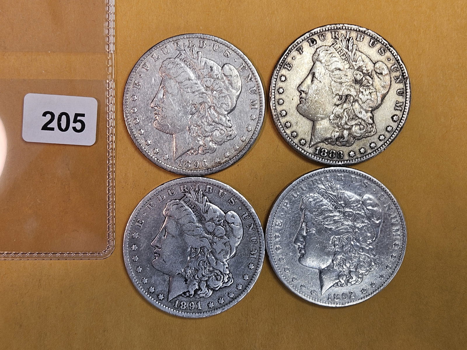 Four Better date Morgan Silver Dollars (1 of 3)