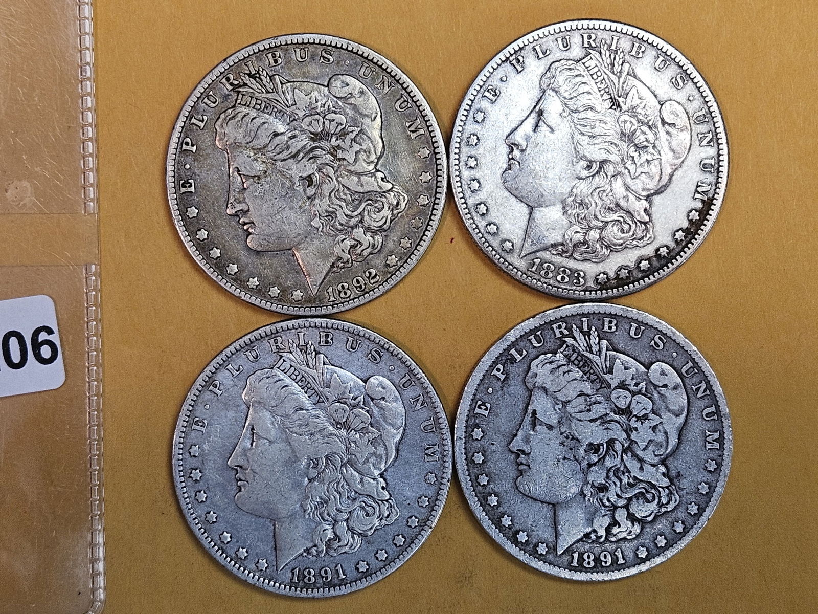Four Better date Morgan Silver Dollars (1 of 3)