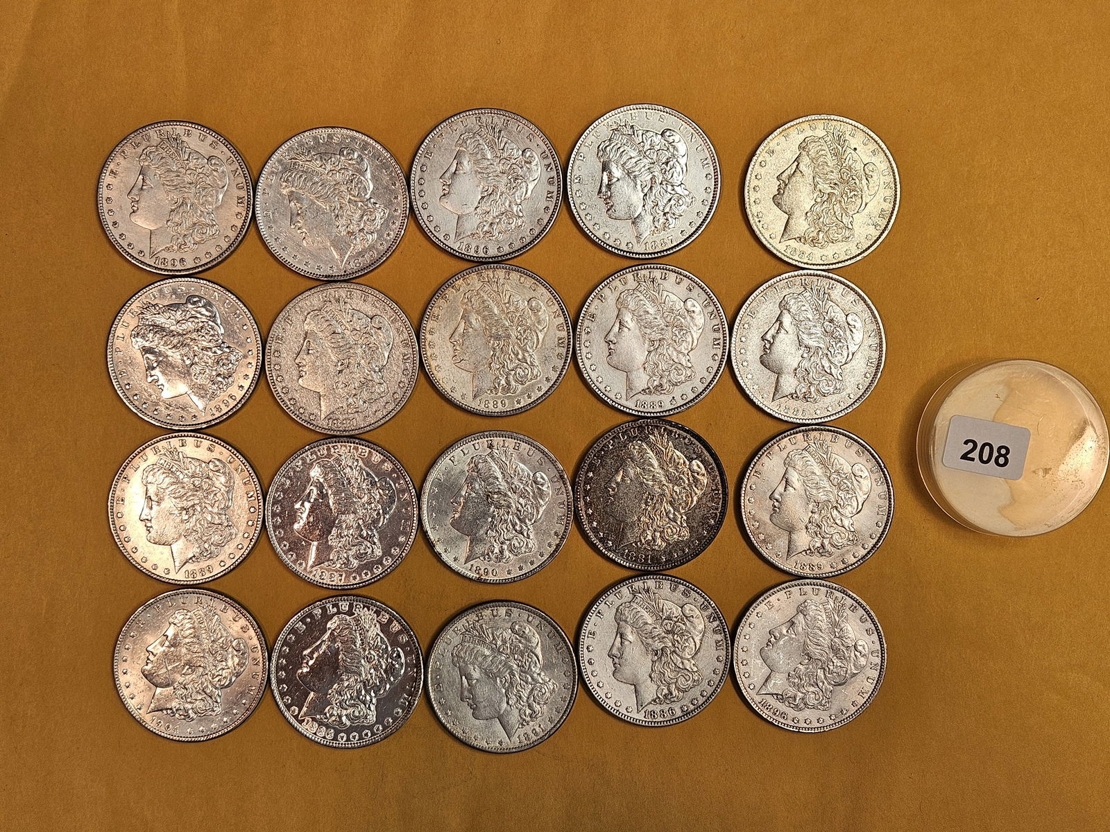** FULL ROLL ** Twenty Morgan Silver Dollars (1 of 8)