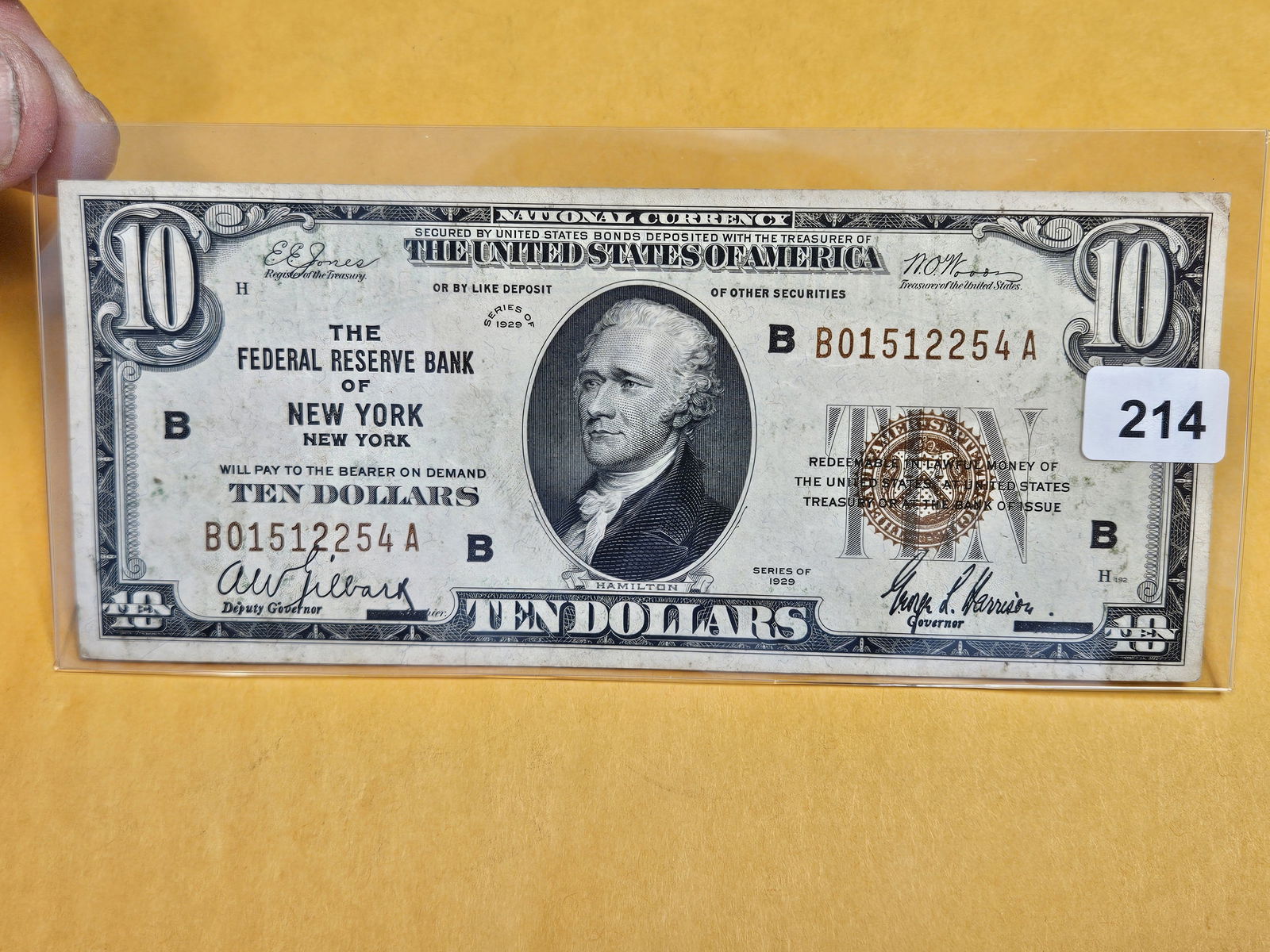 Crisp About Uncirculated plus Series of 1929 Ten Dollar National Currency (1 of 2)