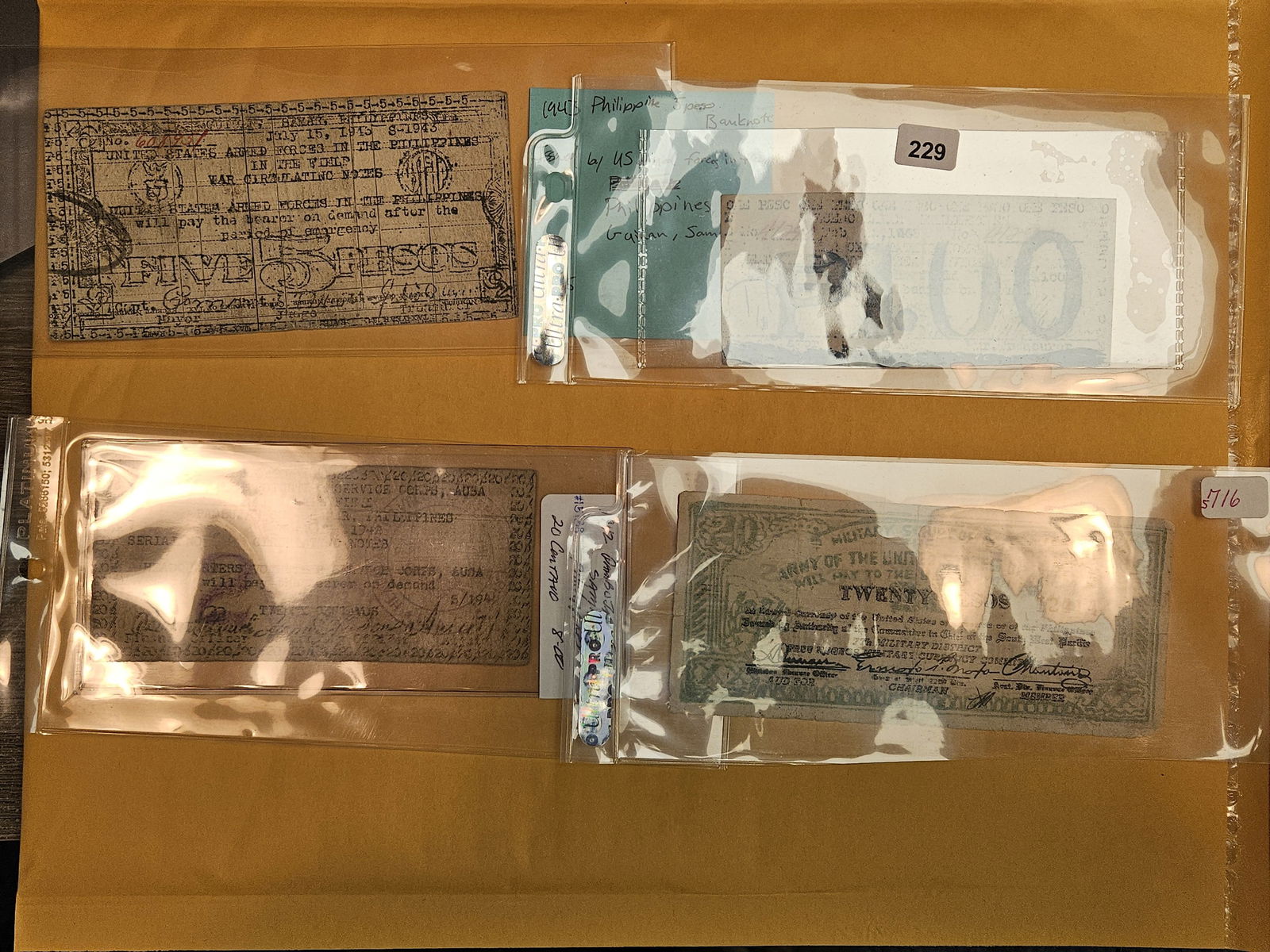 Four scarcer Philippines pieces of currency (1 of 9)