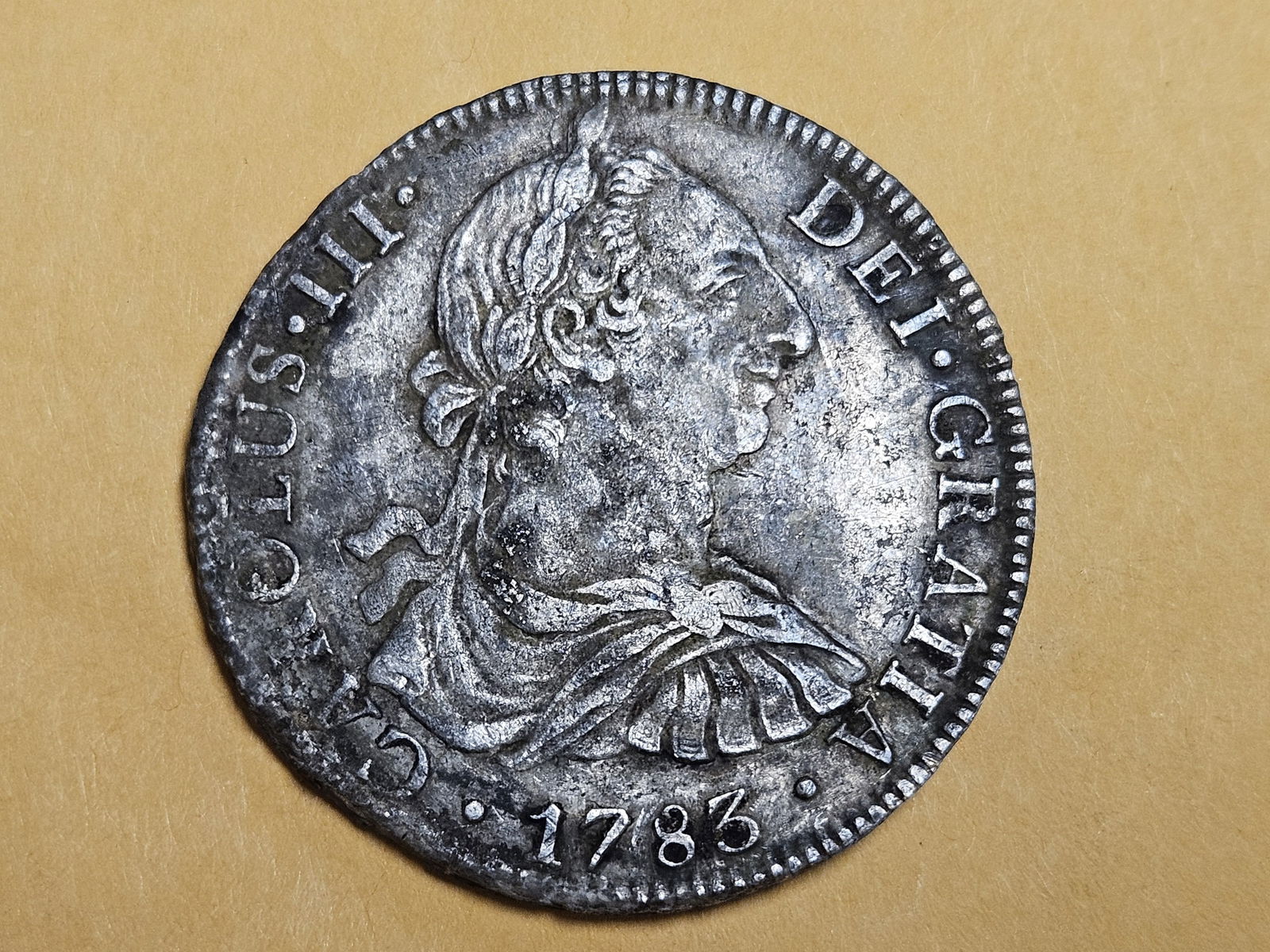 1783 F.F. Mexico silver 8 reals in Extra Fine - details (1 of 5)