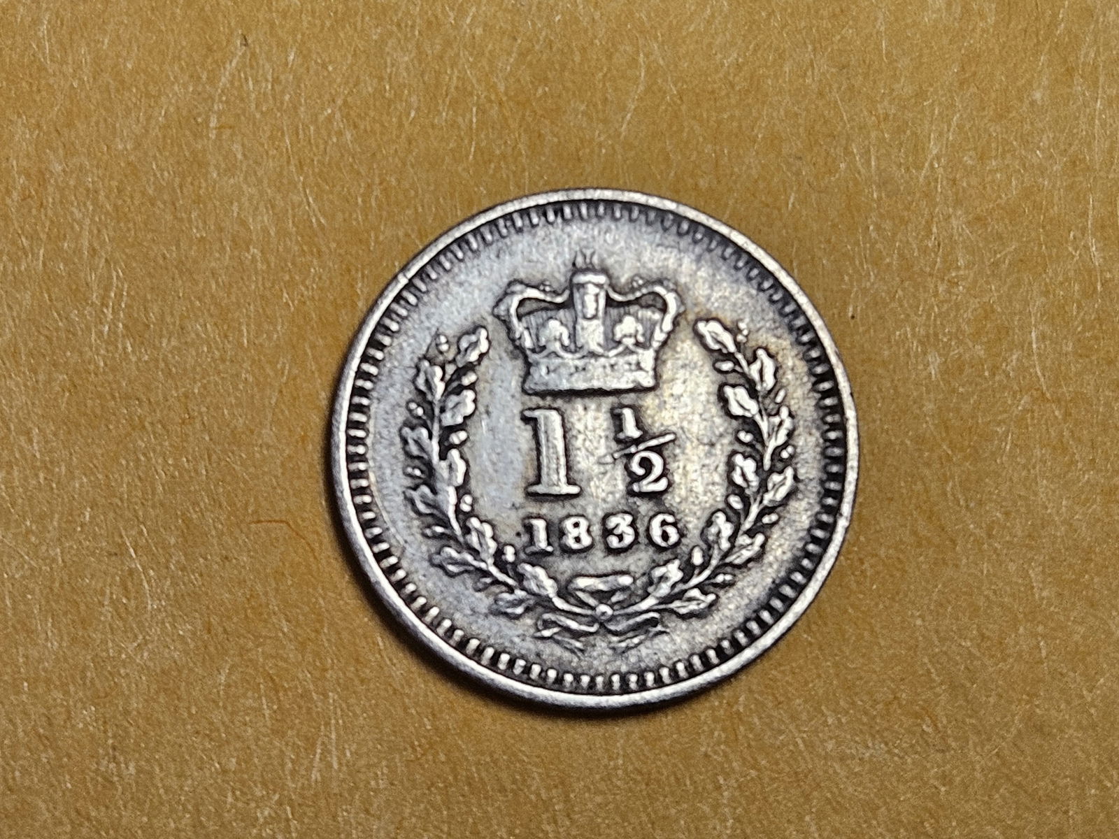 1836 Great Britain silver 1.5 pence (1 of 4)