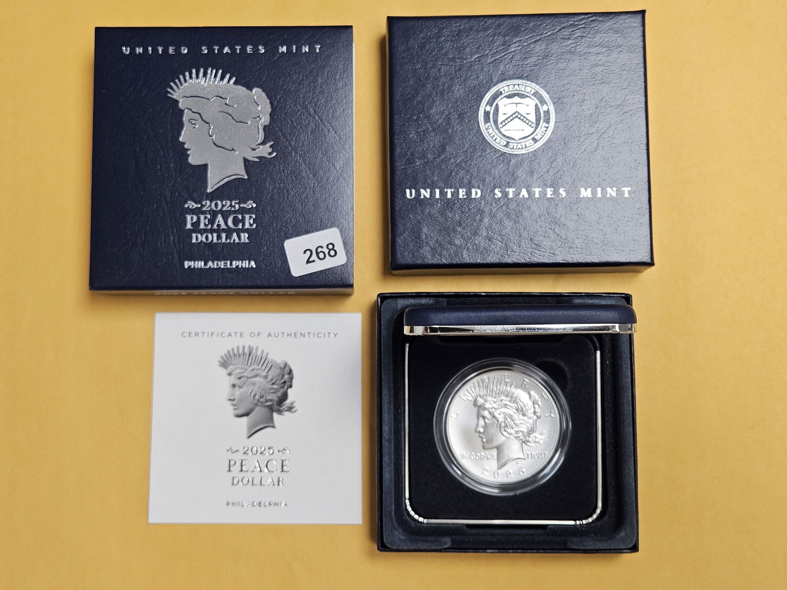 GEM Brilliant Uncirculated 2025 Peace Silver Dollar (1 of 3)