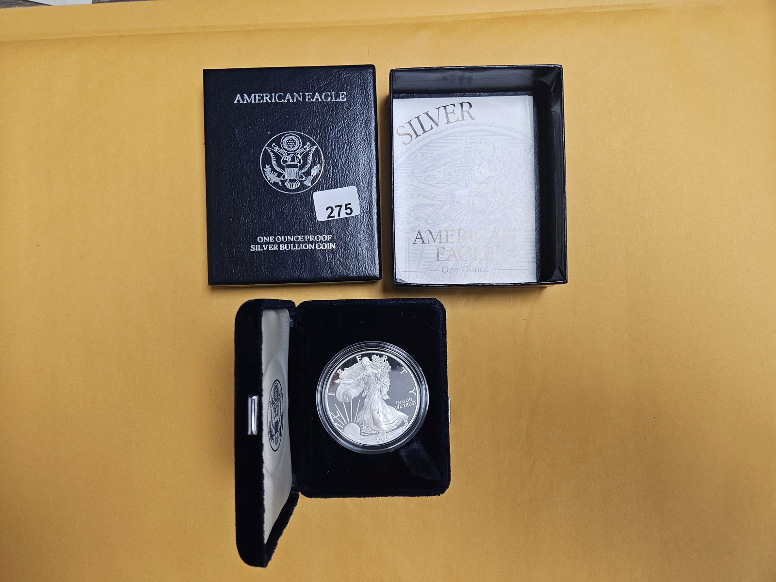 GEM Proof Deep Cameo 1996 American Silver Eagle (1 of 3)
