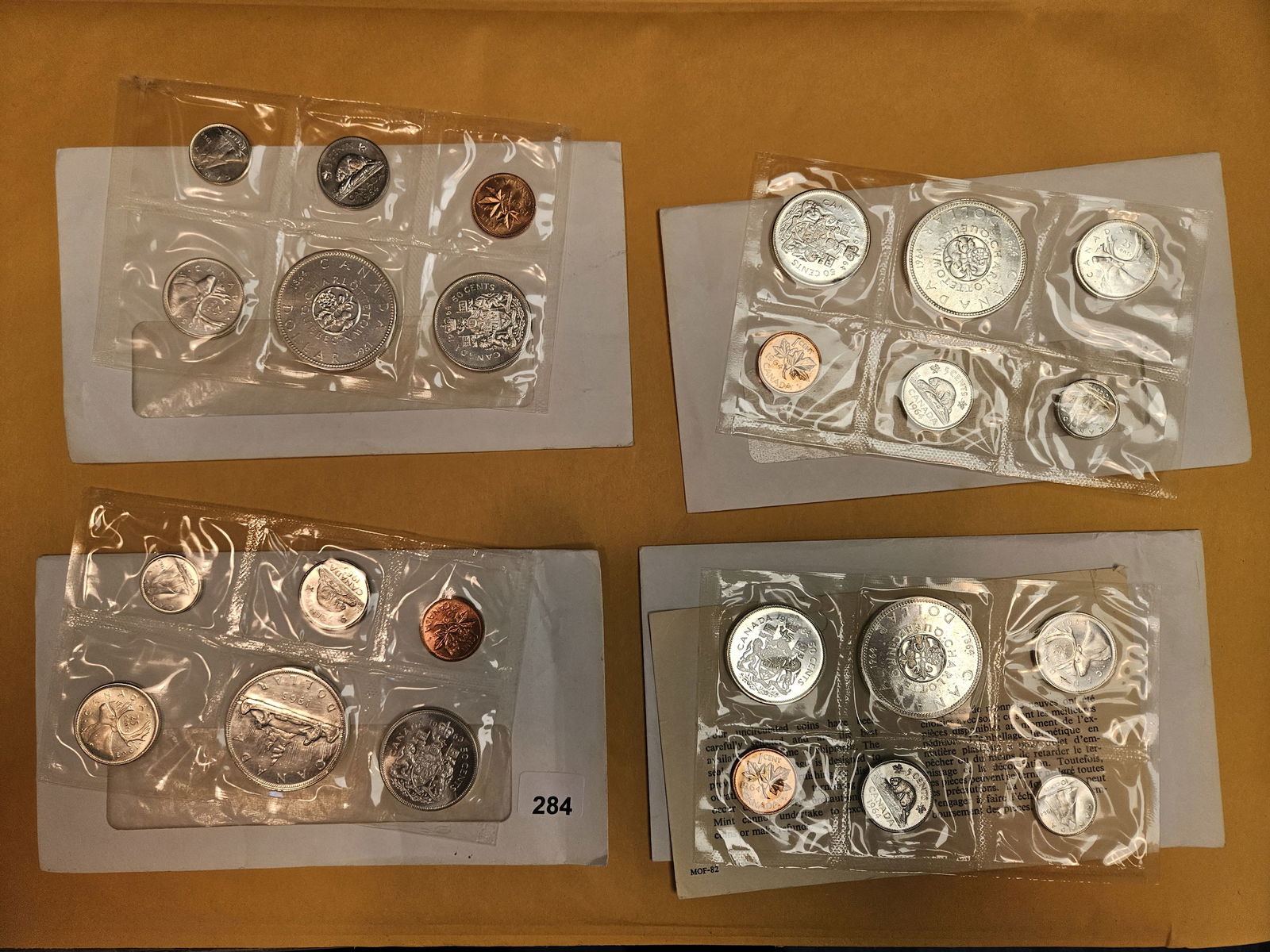 Four GEM Prooflike Silver Canada Coin sets (1 of 5)