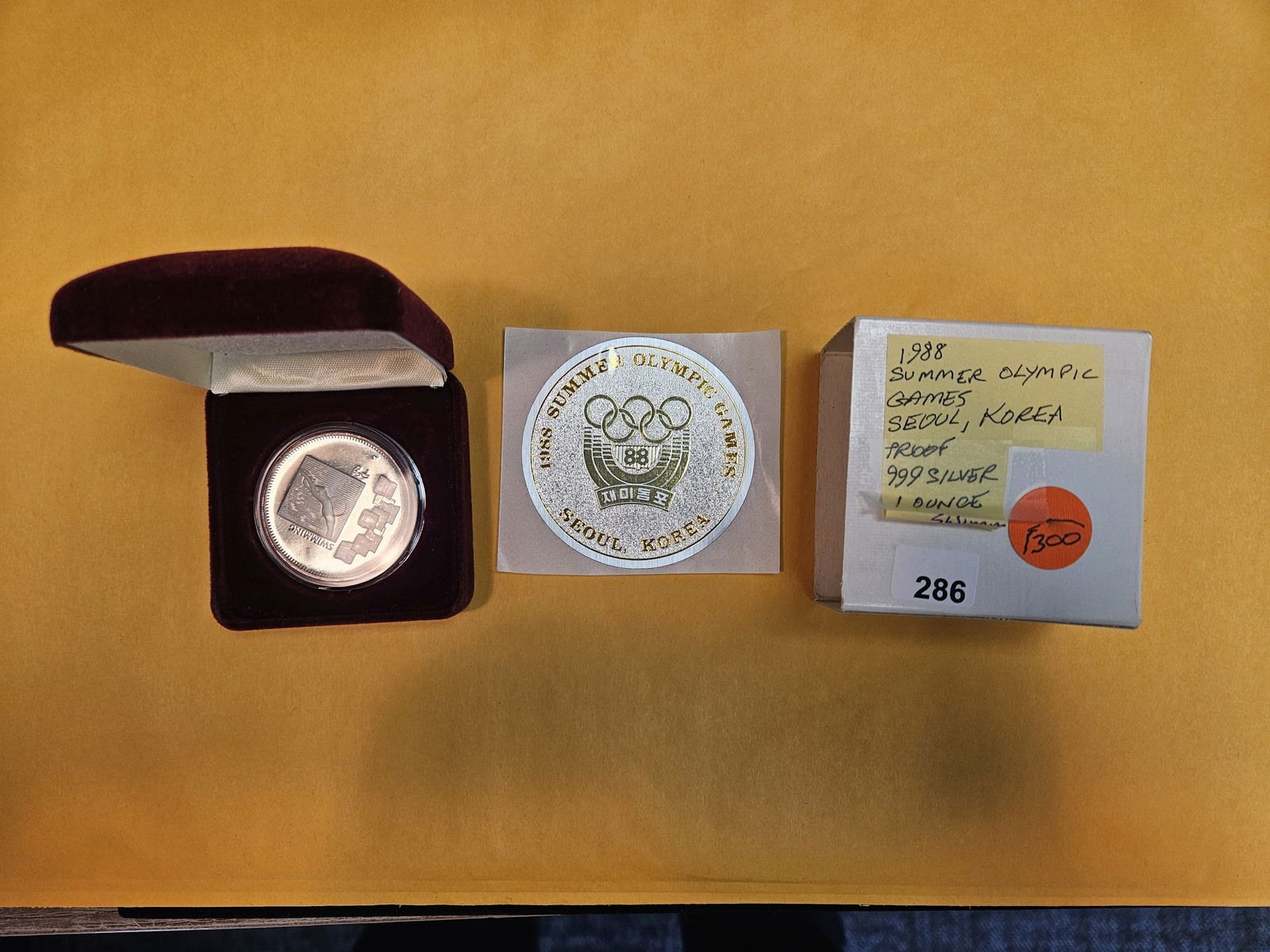 GEM Proof Deep Cameo 1988 Summer Olympics Seoul Silver Coin (1 of 3)