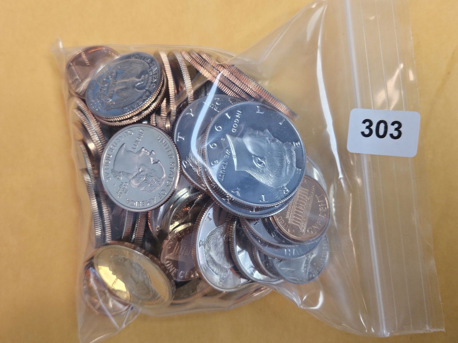 One Pound of mixed Proof US Coins (1 of 2)