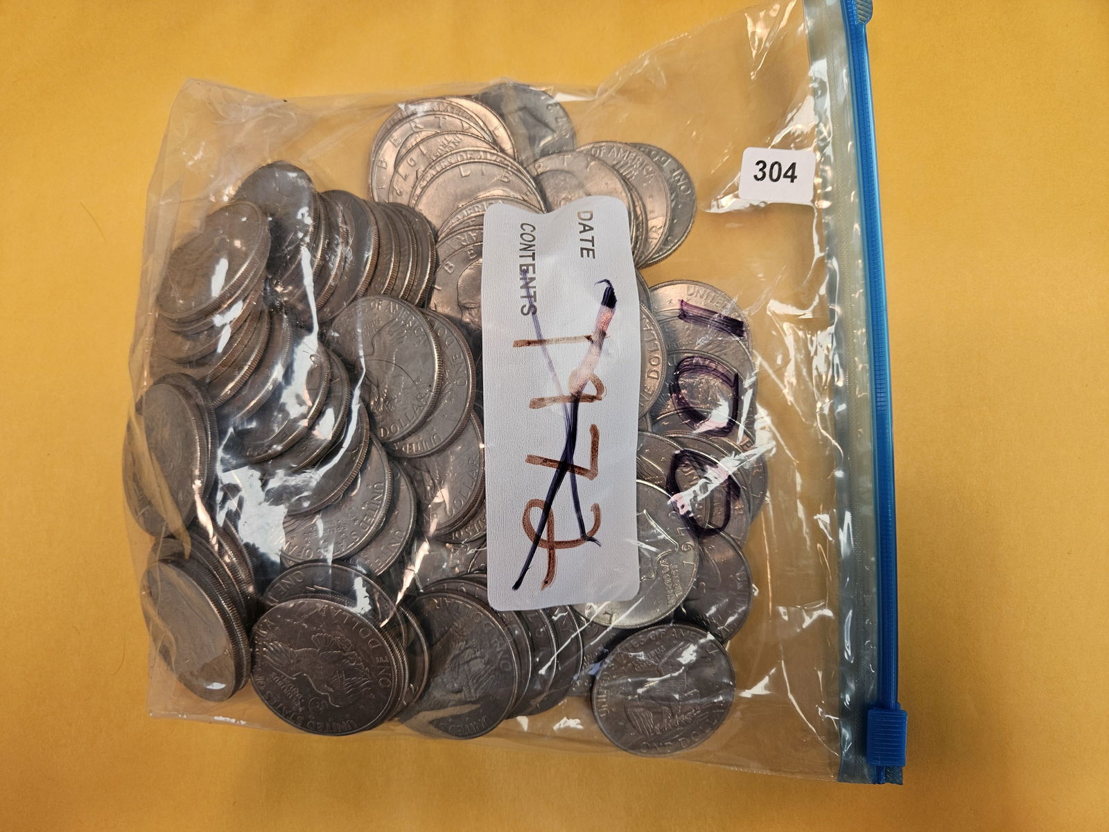 ONE HUNDRED Eisenhower Dollars (1 of 2)