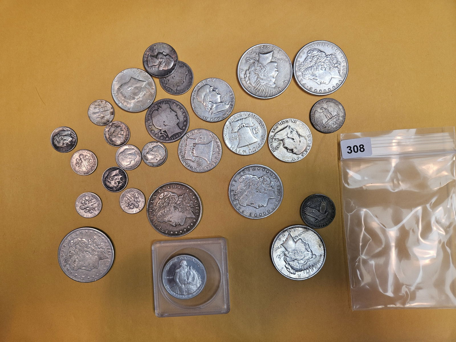 BETTER THAN JUNK SILVER!: Nice 90% US Silver circulating coinage mix. 
