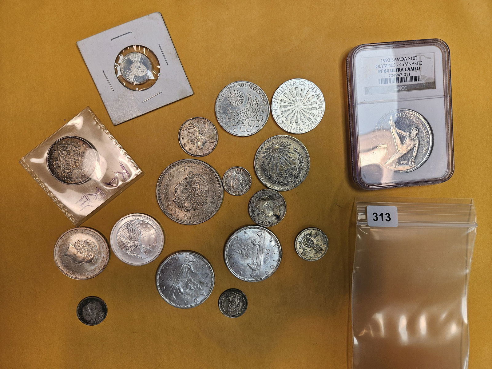 WORLD SILVER!: Mixed. We didn't authenticate, just confirmed silver 