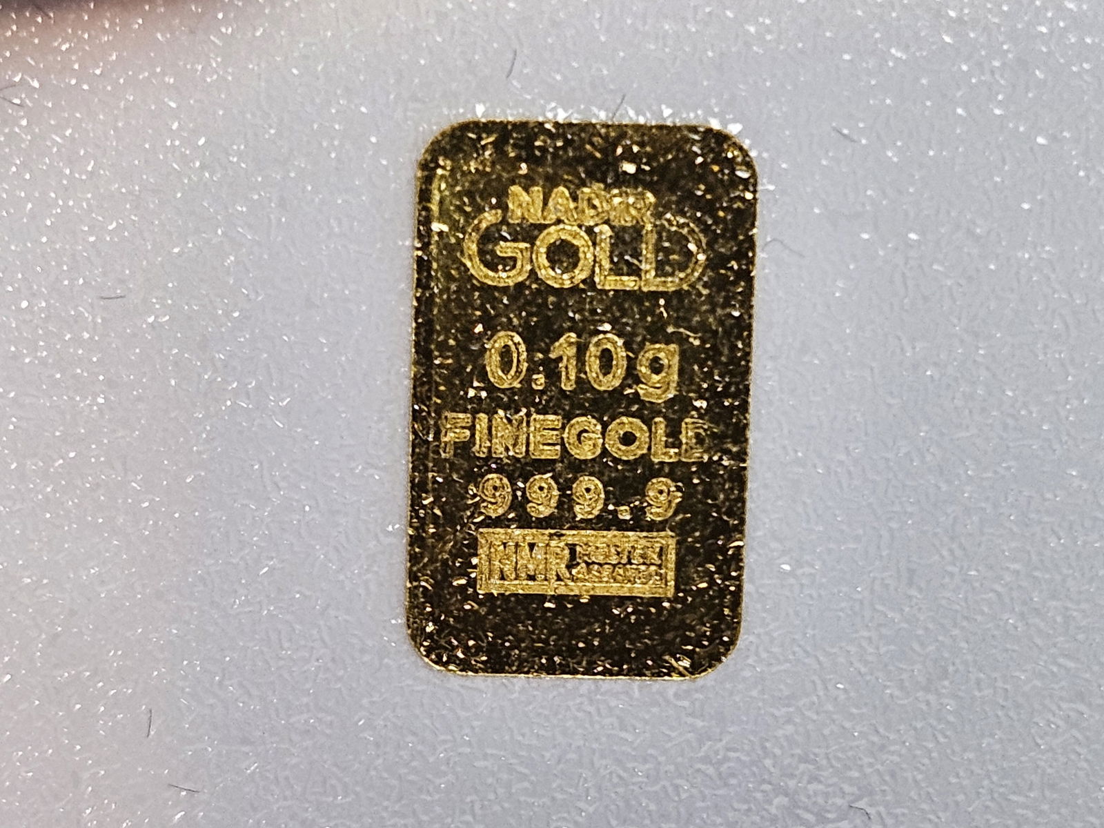 GOLD! NADIR Gold .1 Gram .999 fine gold bar (1 of 3)