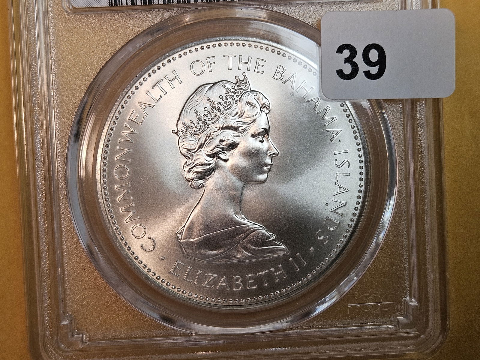 PCGS 1972-FM Bahamas Silver Two Dollars in Mint State 69 (1 of 4)