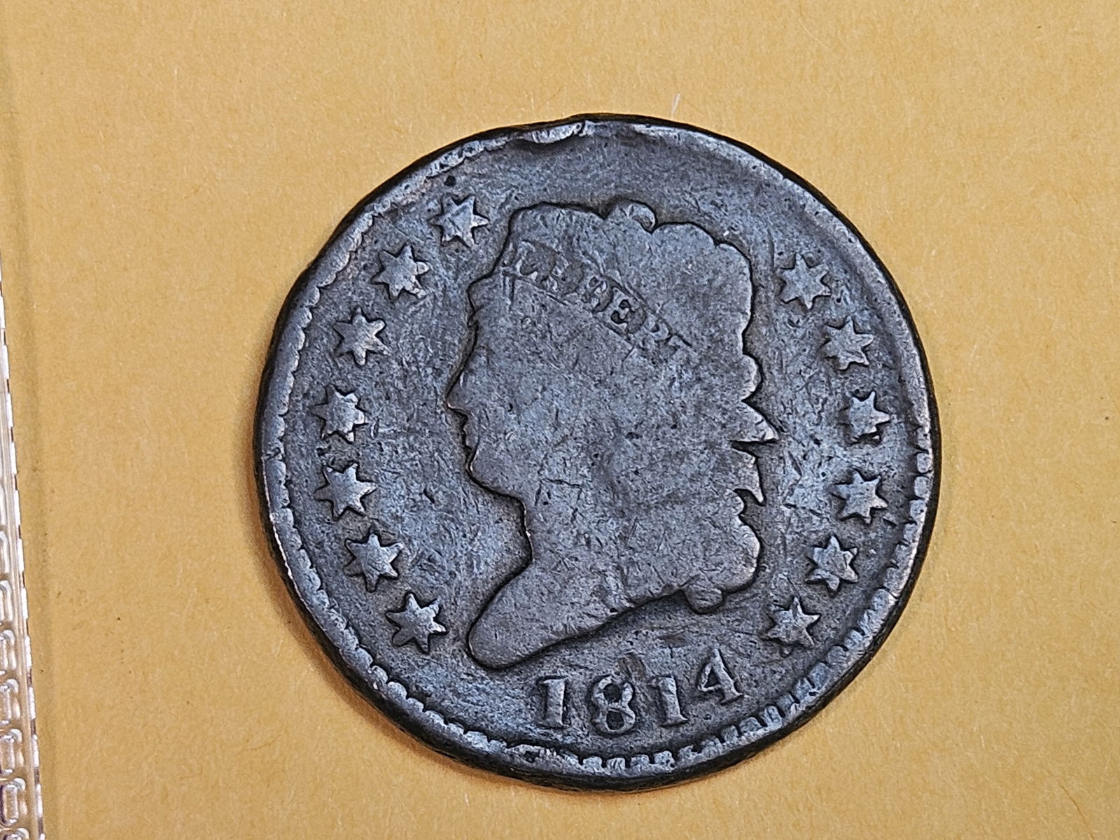 Better 1814 Coronet Head Large Cent in Good (1 of 3)