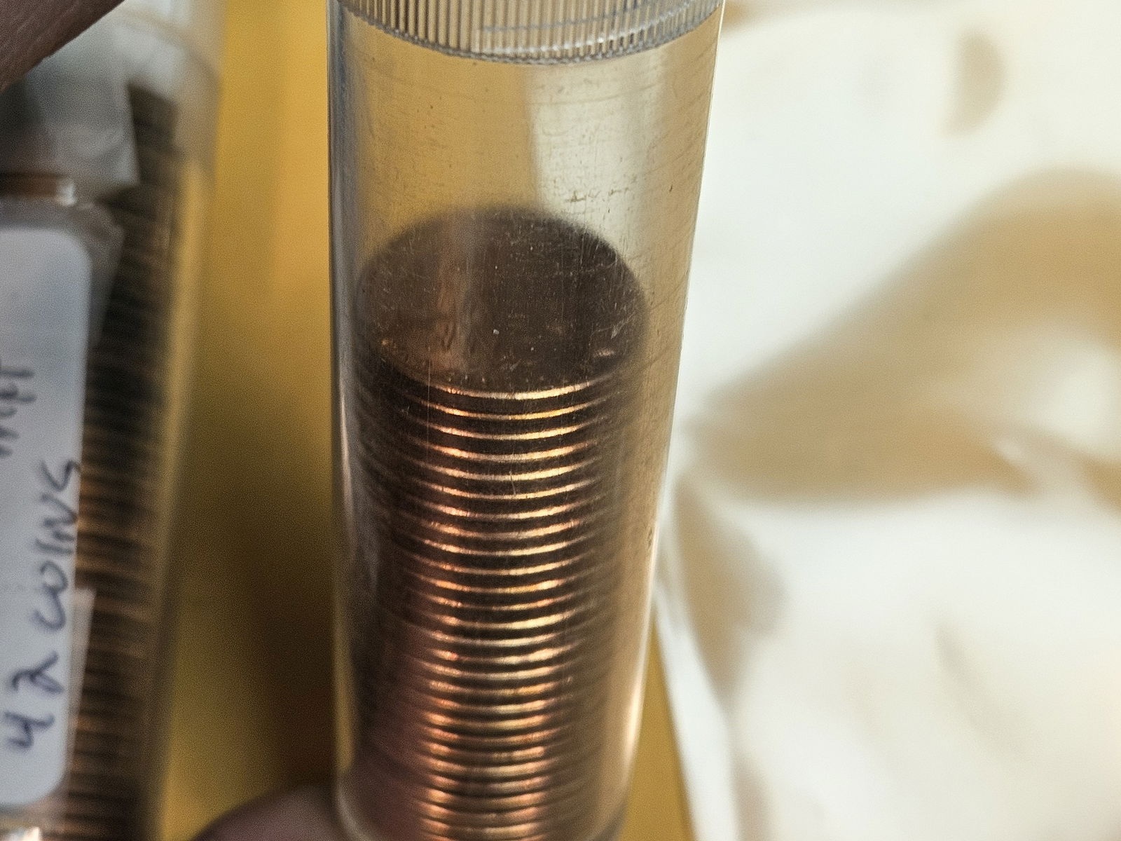 Three partial date Wheat cent rolls - 7