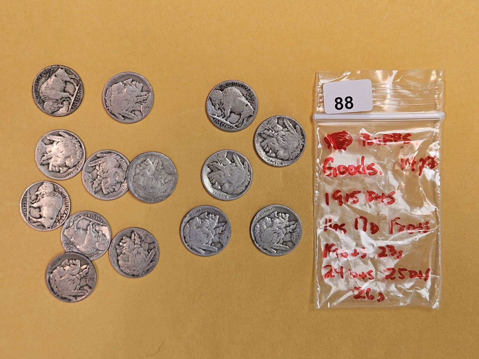 Fourteen Better date Buffalo Nickels in Good (1 of 2)