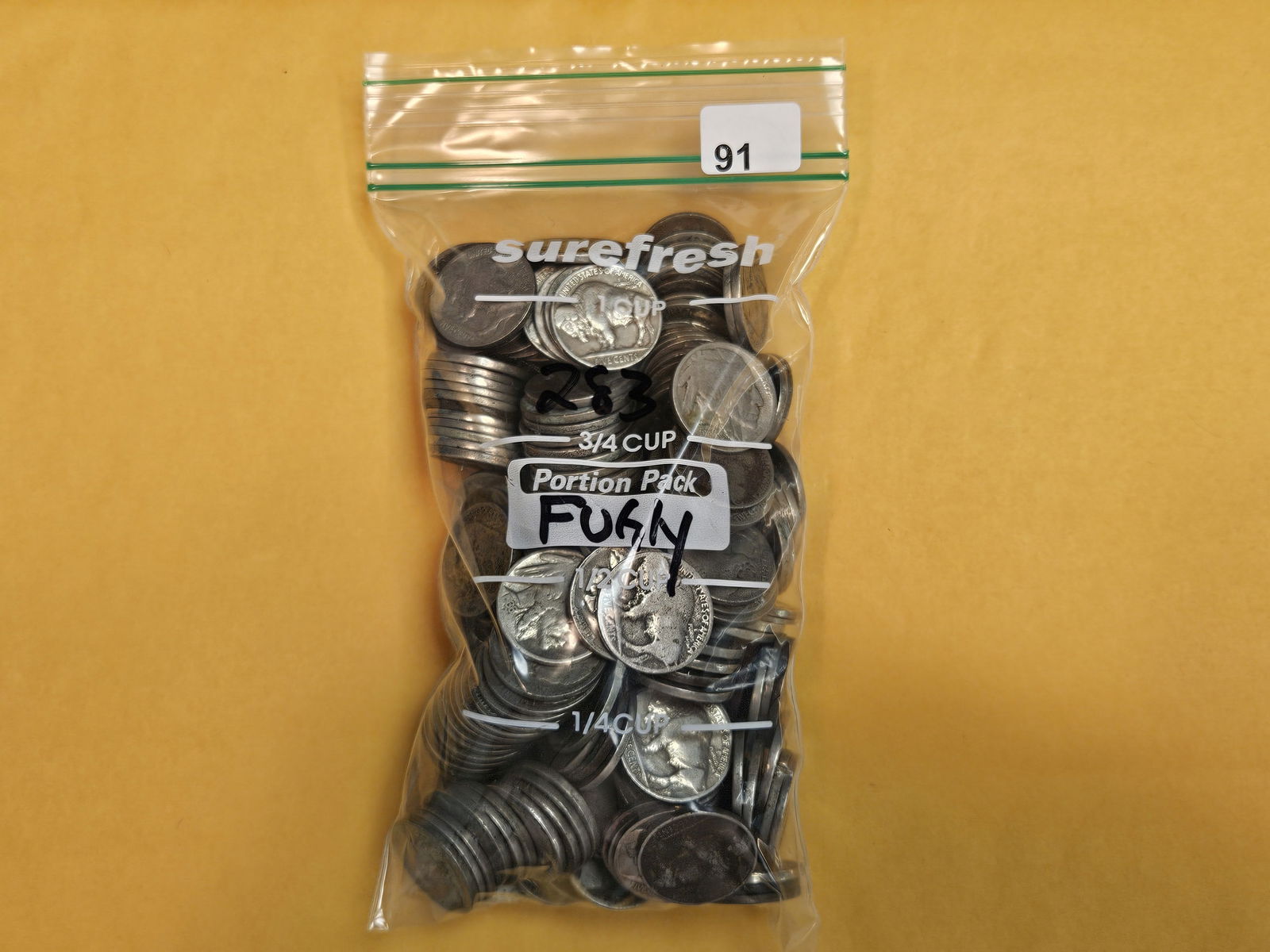 TWO Hundred eighty-three Buffalo Nickels: All pretty ugly 