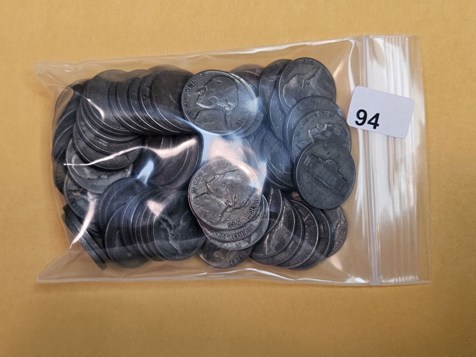 Sixty-Nine Silver Jefferson Wartime Nickels: Circulated. Can you believe these are $5.5 each?! 