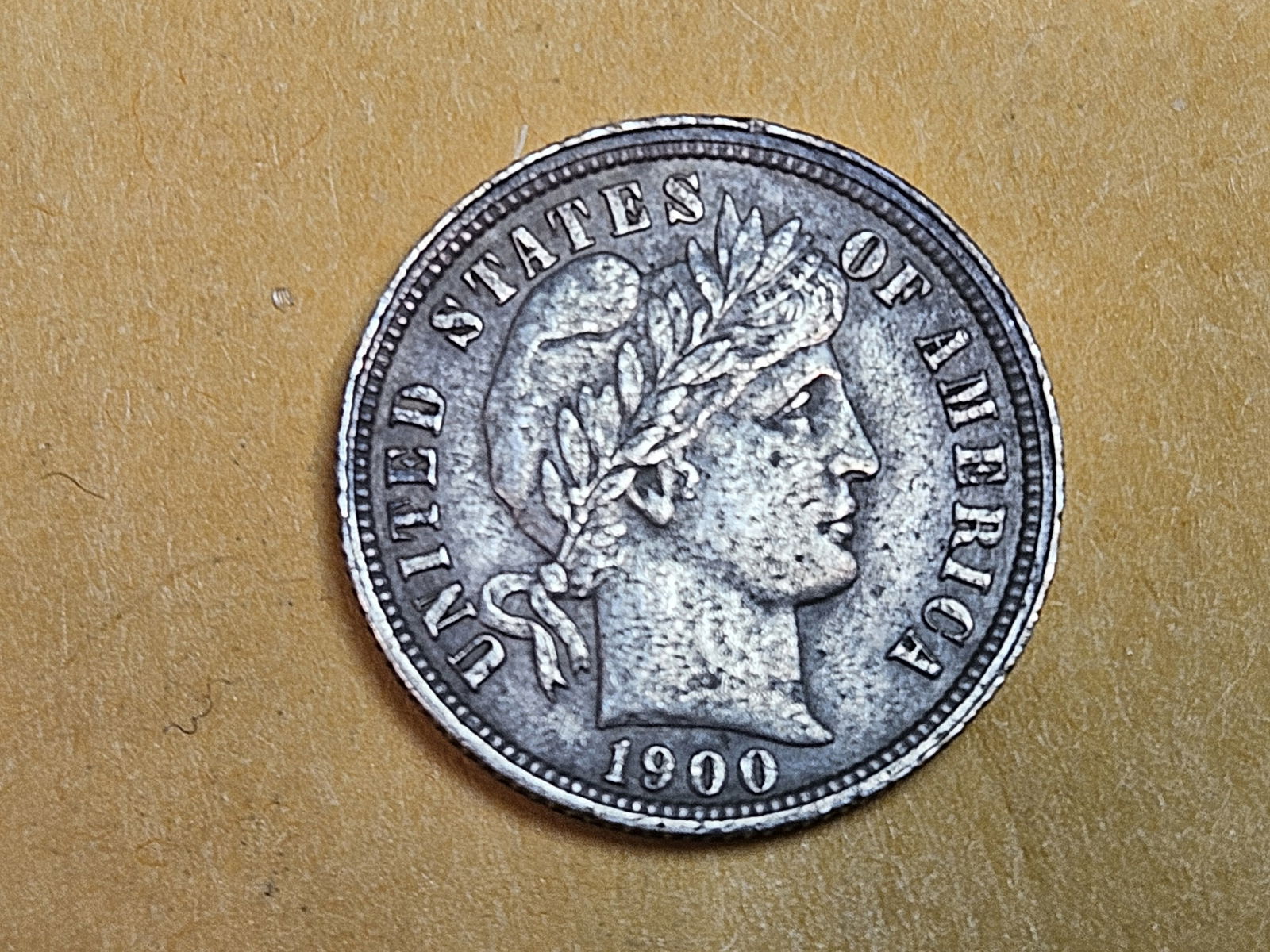Better date 1900-O Barber Dime in About Uncirculated - details (1 of 6)